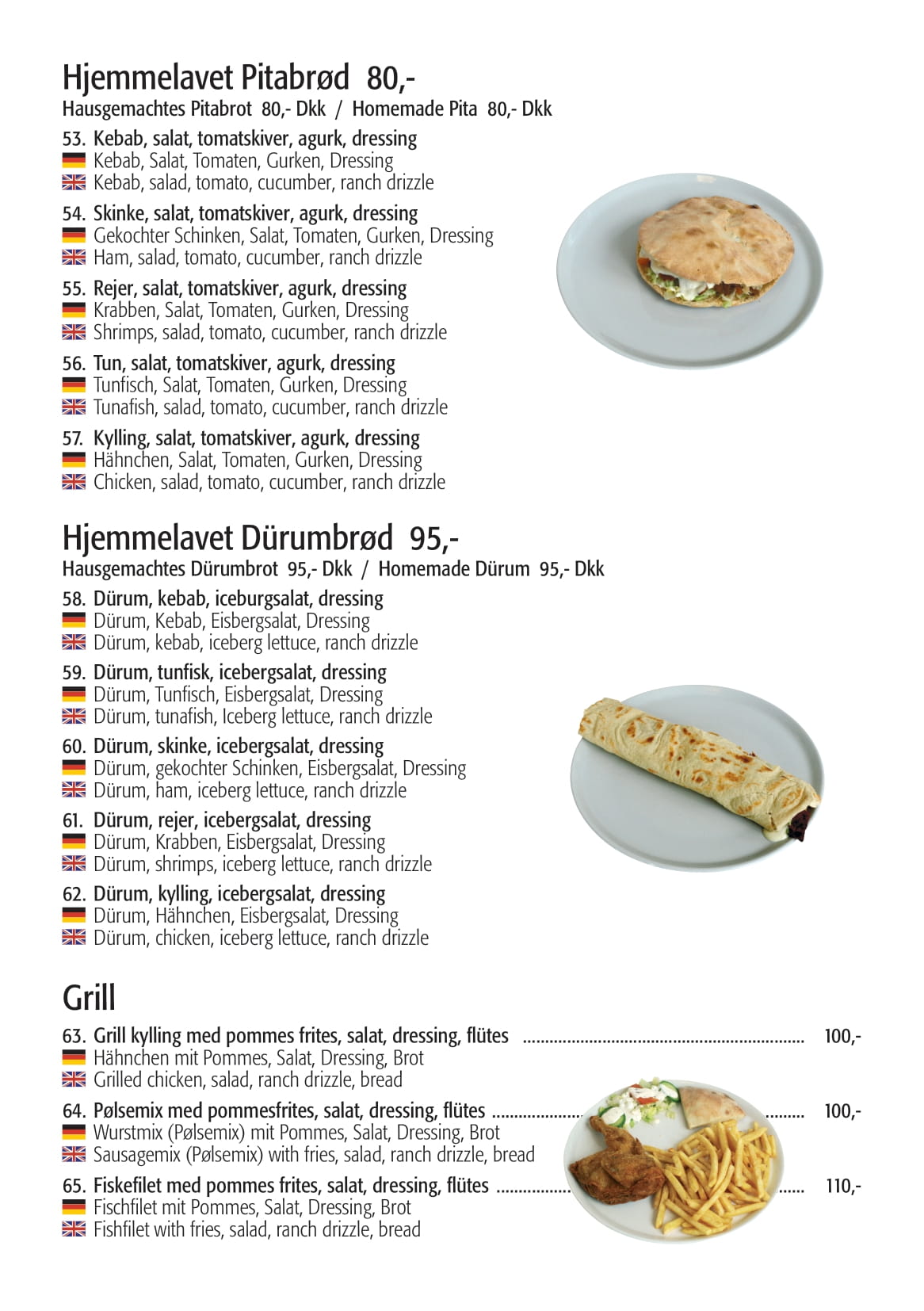 Hjemmelavet pitabrød, Hjemmelavet Dürumbrød & Grill